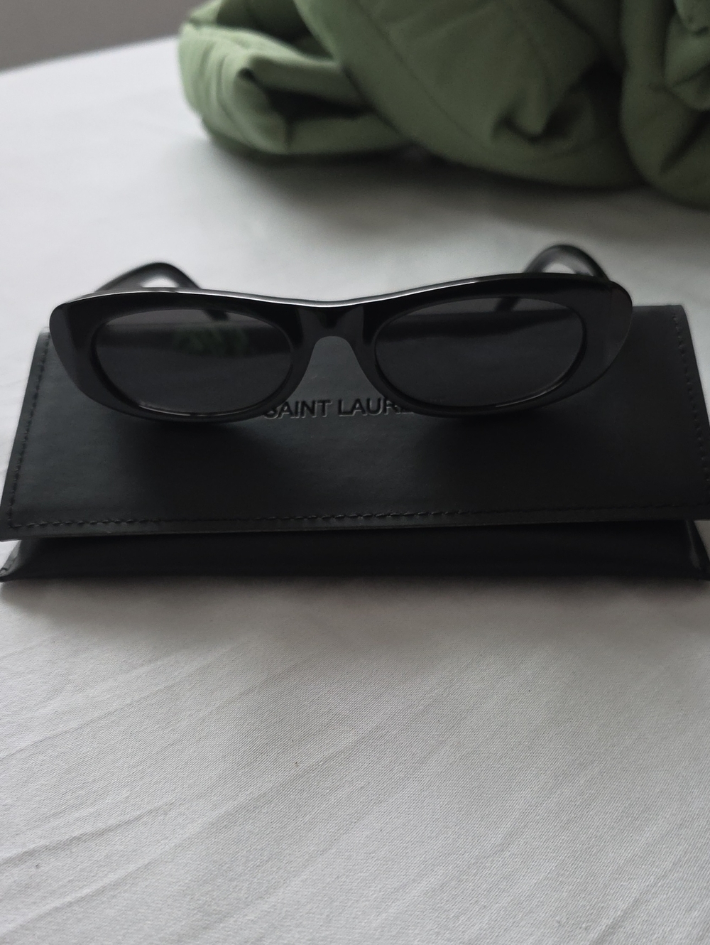 Saint Laurent Black Cat-Eye Sunglasses for Men